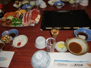 夕食に、バーべキューです。